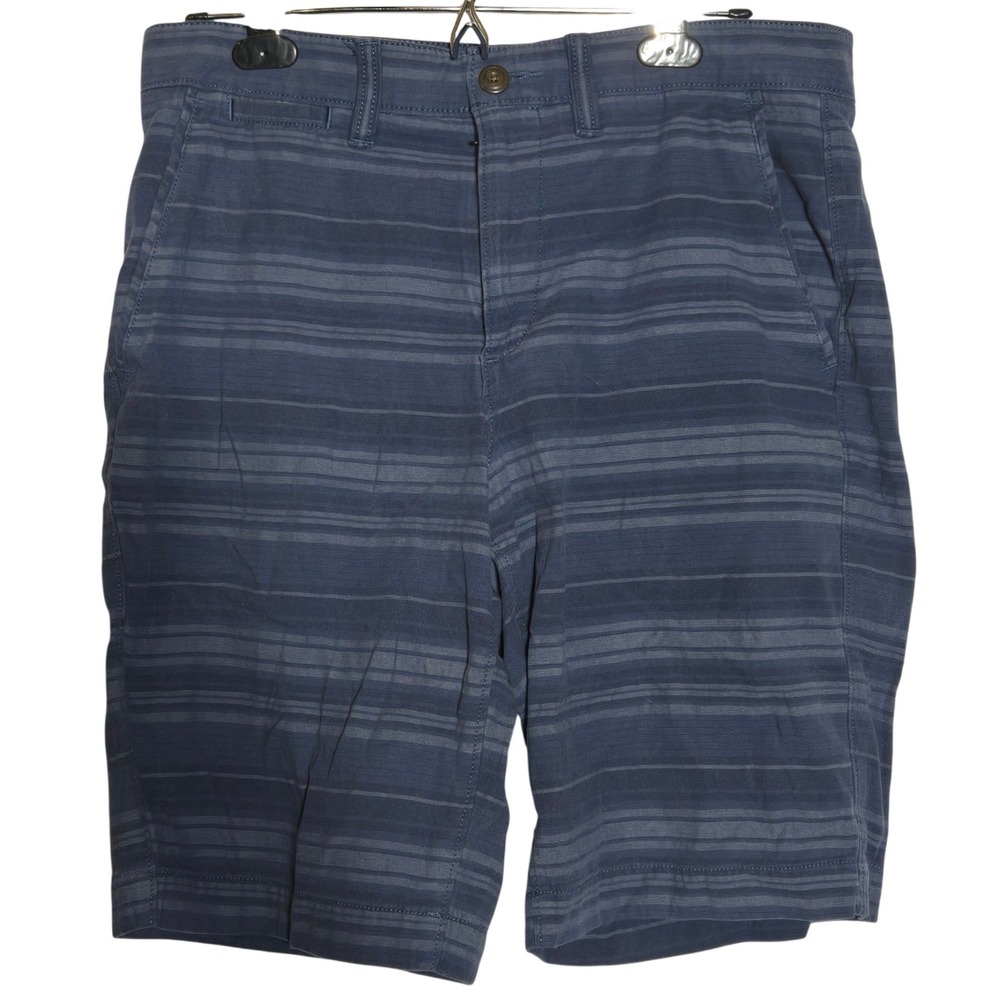 Sonoma Men Flexwear Blue Stripe Shorts 32 Preppy Summer Stretch Coastal Nautical